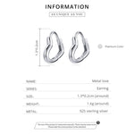 Orecchini delle donne della vite prigioniera dell'orecchio della cavità a forma di cuore dell'argento sterlina S925, Heart-shaped Hollow(Silver), Heart-shaped Hollow(Gold)