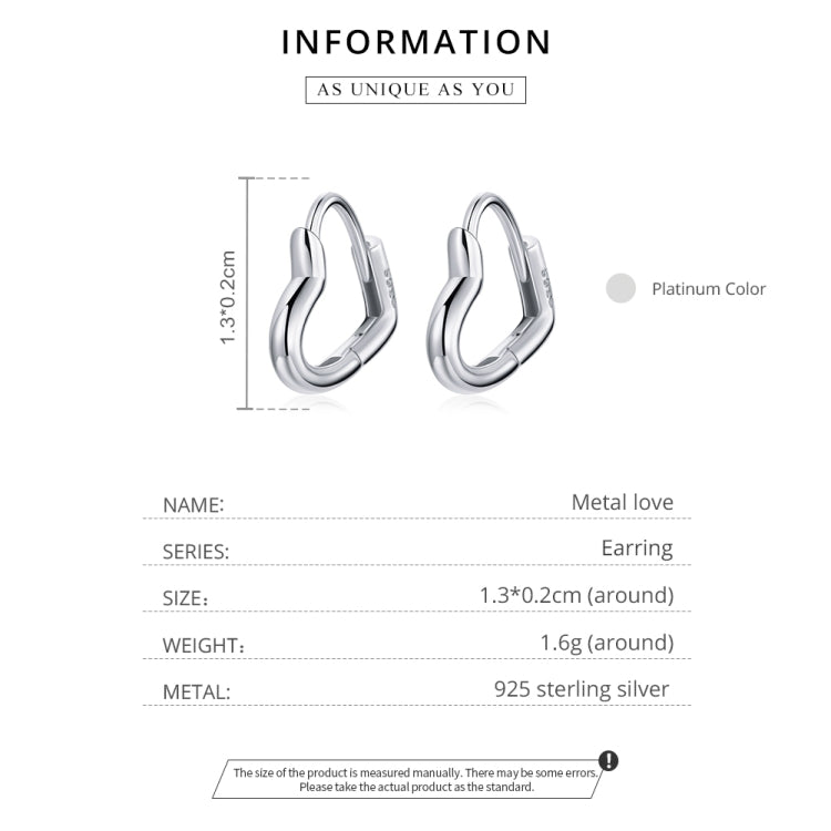 Orecchini delle donne della vite prigioniera dell'orecchio della cavità a forma di cuore dell'argento sterlina S925, Heart-shaped Hollow(Silver), Heart-shaped Hollow(Gold)