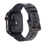 Cinturini di ricambio in pelle con texture di struzzo per la serie Apple Watch, 7 45mm / 6 & SE & 5 & 4 44mm / 3 & 2 & 1 42mm, 7 41mm / 6 & SE & 5 & 4 40mm / 3 & 2 & 1 38mm