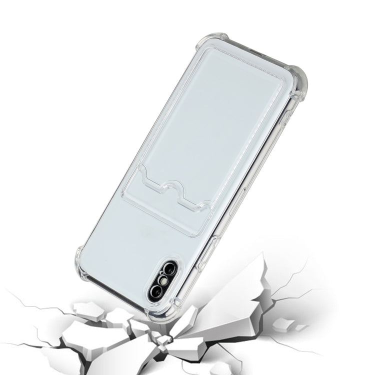 Custodia posteriore in TPU con slot per schede per iPhone