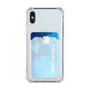 Custodia posteriore protettiva anticaduta in TPU con slot per schede, For iPhone 8 Plus / 7 Plus, For iPhone SE 2022 / SE 2020 / 8 / 7, For iPhone XS / X, For iPhone XR, For iPhone XS Max