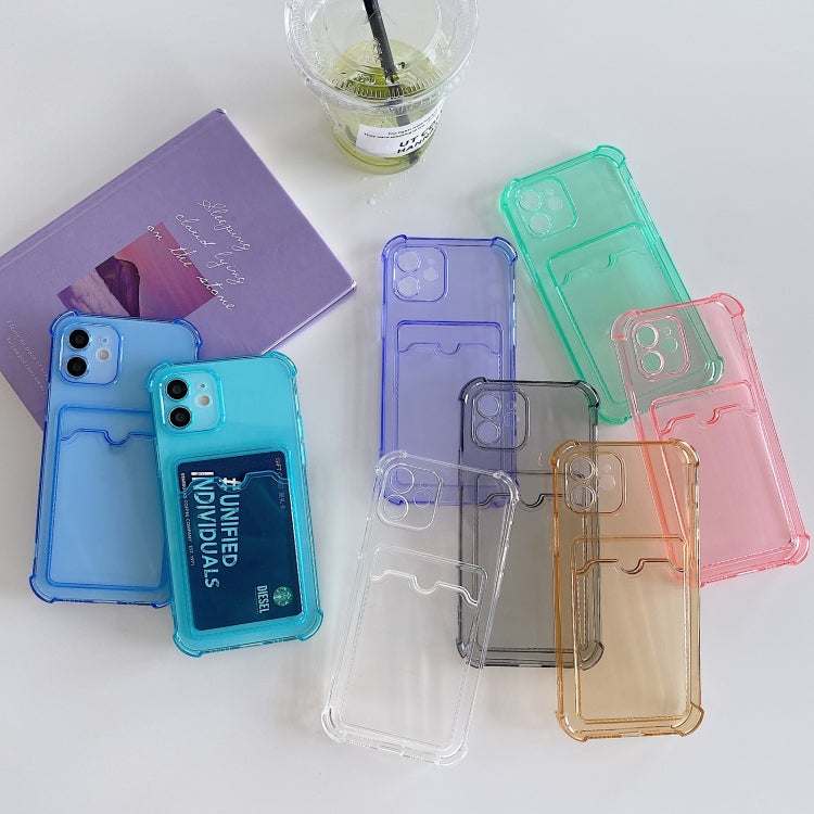 Custodia posteriore in TPU con slot per schede per iPhone