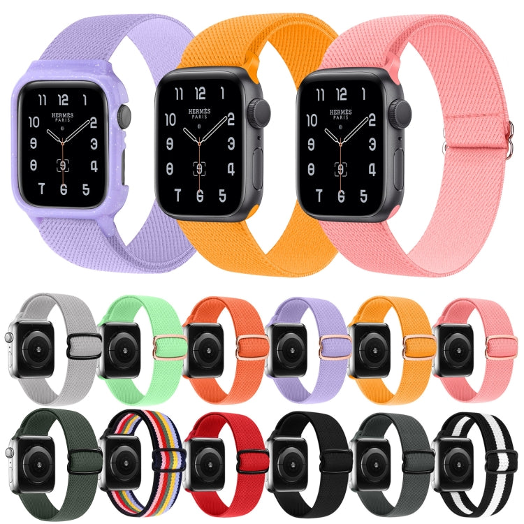 Cinturino di ricambio in nylon con fibbia a forma di 8, For Apple Watch Series 9&8&7 41mm / SE 3&SE 2&6&SE&5&4 40mm / 3&2&1 38mm