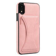 Custodia protettiva antiurto ultrasottile con supporto e funzione magnetica in metallo, For iPhone XR, For Samsung Galaxy S10e, For Samsung Galaxy S20, For Samsung Galaxy A30