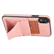 Custodia protettiva antiurto ultrasottile con supporto e funzione magnetica in metallo, For iPhone XR, For Samsung Galaxy S10e, For Samsung Galaxy S20, For Samsung Galaxy A30