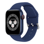 Cinturini di ricambio in silicone intrecciato con fibbia per Apple Watch Series, 7 45mm / 6 & SE & 5 & 4 44mm / 3 & 2 & 1 42mm, 7 41mm / 6 & SE & 5 & 4 40mm / 3 & 2 & 1 38mm