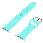 Cinturini di ricambio in silicone intrecciato con fibbia per Apple Watch Series, 7 45mm / 6 & SE & 5 & 4 44mm / 3 & 2 & 1 42mm, 7 41mm / 6 & SE & 5 & 4 40mm / 3 & 2 & 1 38mm
