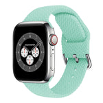 Cinturini di ricambio in silicone intrecciato con fibbia per Apple Watch Series, 7 45mm / 6 & SE & 5 & 4 44mm / 3 & 2 & 1 42mm, 7 41mm / 6 & SE & 5 & 4 40mm / 3 & 2 & 1 38mm