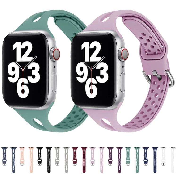 Cinturini di ricambio in silicone per Apple Watch Series, 7 45mm / 6 & SE & 5 & 4 44mm / 3 & 2 & 1 42mm, 7 41mm / 6 & SE & 5 & 4 40mm / 3 & 2 & 1 38mm