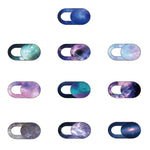 8 PCS Copertura per fotocamera con copertura per webcam dal design ovale universale per desktop, laptop, tablet, telefoni, colore casuale