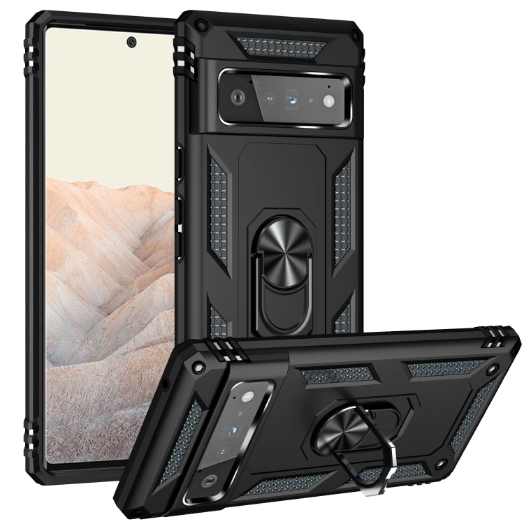 Custodia protettiva antiurto in TPU + PC con supporto girevole a 360 gradi, For Google Pixel 5a 5G, For Google Pixel 6 Pro, For Google Pixel 6