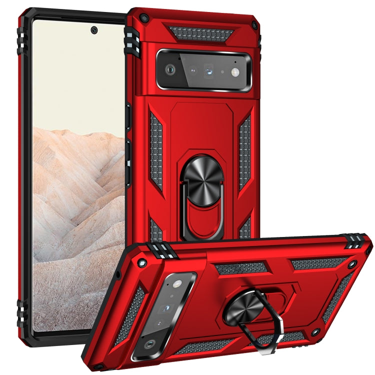 Custodia protettiva antiurto in TPU + PC con supporto girevole a 360 gradi, For Google Pixel 5a 5G, For Google Pixel 6 Pro, For Google Pixel 6