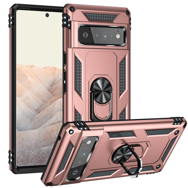 Custodia protettiva antiurto in TPU + PC con supporto girevole a 360 gradi, For Google Pixel 5a 5G, For Google Pixel 6 Pro, For Google Pixel 6
