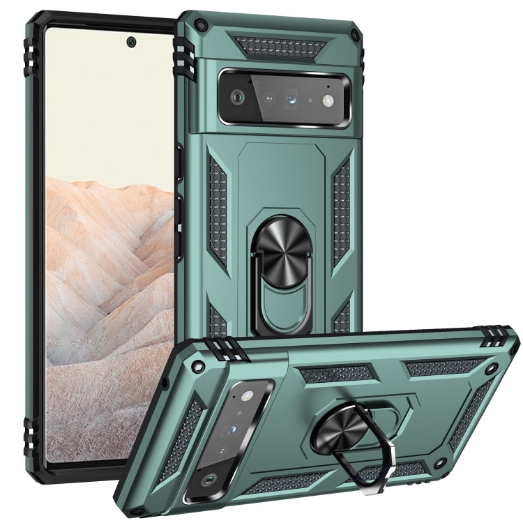 Custodia protettiva antiurto in TPU + PC con supporto girevole a 360 gradi, For Google Pixel 5a 5G, For Google Pixel 6 Pro, For Google Pixel 6