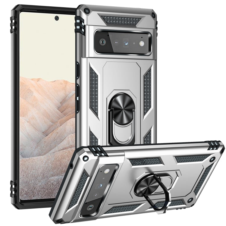 Custodia protettiva antiurto in TPU + PC con supporto girevole a 360 gradi, For Google Pixel 5a 5G, For Google Pixel 6 Pro, For Google Pixel 6