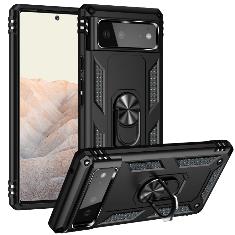 Custodia protettiva antiurto in TPU + PC con supporto girevole a 360 gradi, For Google Pixel 5a 5G, For Google Pixel 6 Pro, For Google Pixel 6