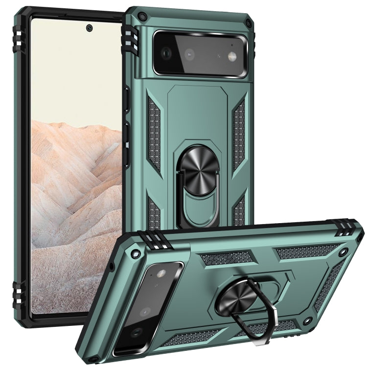 Custodia protettiva antiurto in TPU + PC con supporto girevole a 360 gradi, For Google Pixel 5a 5G, For Google Pixel 6 Pro, For Google Pixel 6
