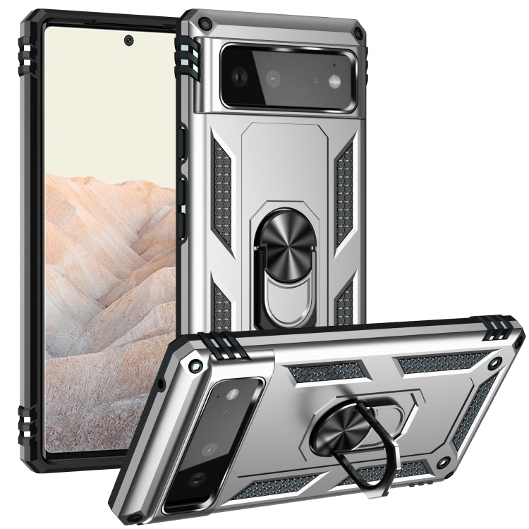 Custodia protettiva antiurto in TPU + PC con supporto girevole a 360 gradi, For Google Pixel 5a 5G, For Google Pixel 6 Pro, For Google Pixel 6