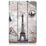 Custodia in pelle flip orizzontale in PU + TPU con motivo dipinto con supporto a tre pieghe e funzione sveglia / sonno, For Lenovo Tab P11 Pro TB-J716F /J706F