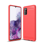 Custodia in TPU in fibra di carbonio con trama spazzolata, For Samsung Galaxy A03s 164mm