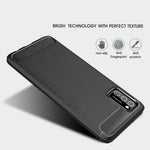Custodia in TPU in fibra di carbonio con trama spazzolata, For Samsung Galaxy A03s 164mm