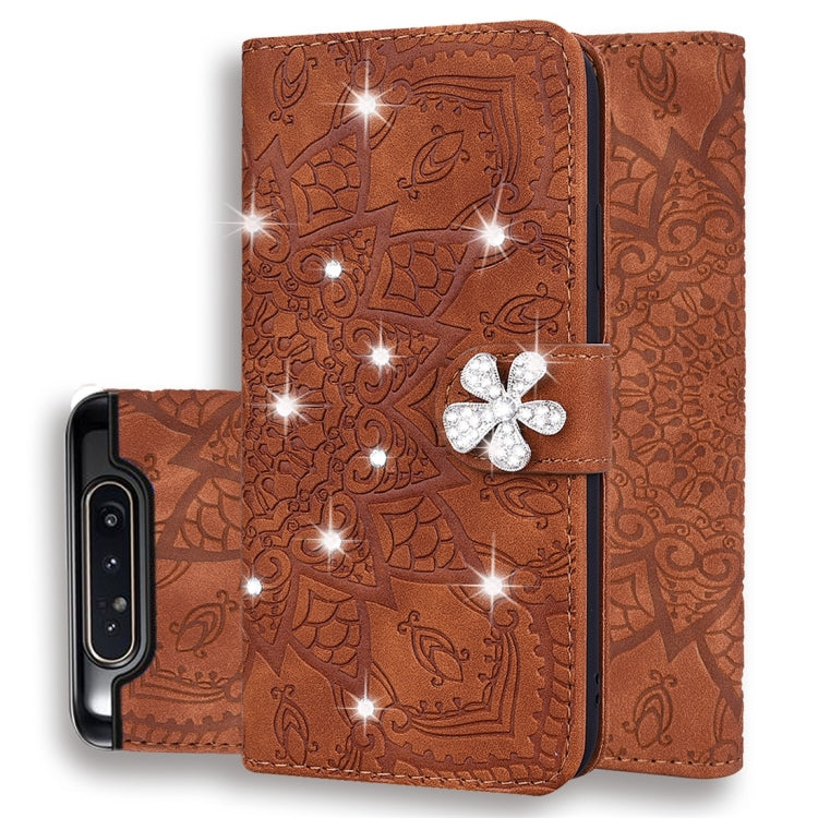 Custodia portafoglio in pelle con slot carte per Galaxy A80 e A90