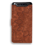 Custodia portafoglio in pelle con slot carte per Galaxy A80 e A90