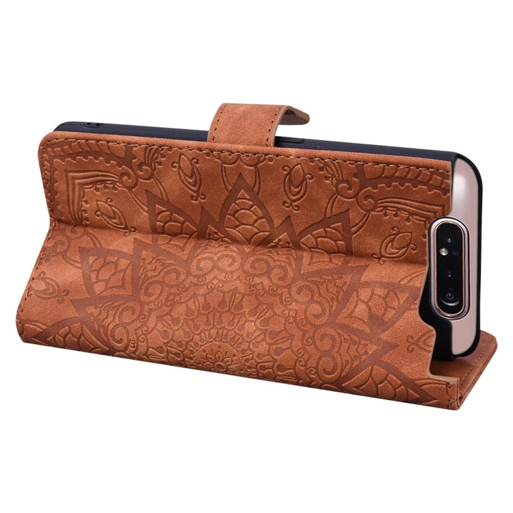 Custodia portafoglio in pelle con slot carte per Galaxy A80 e A90