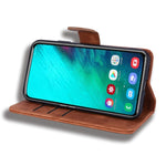 Custodia portafoglio in pelle con slot carte per Galaxy A80 e A90