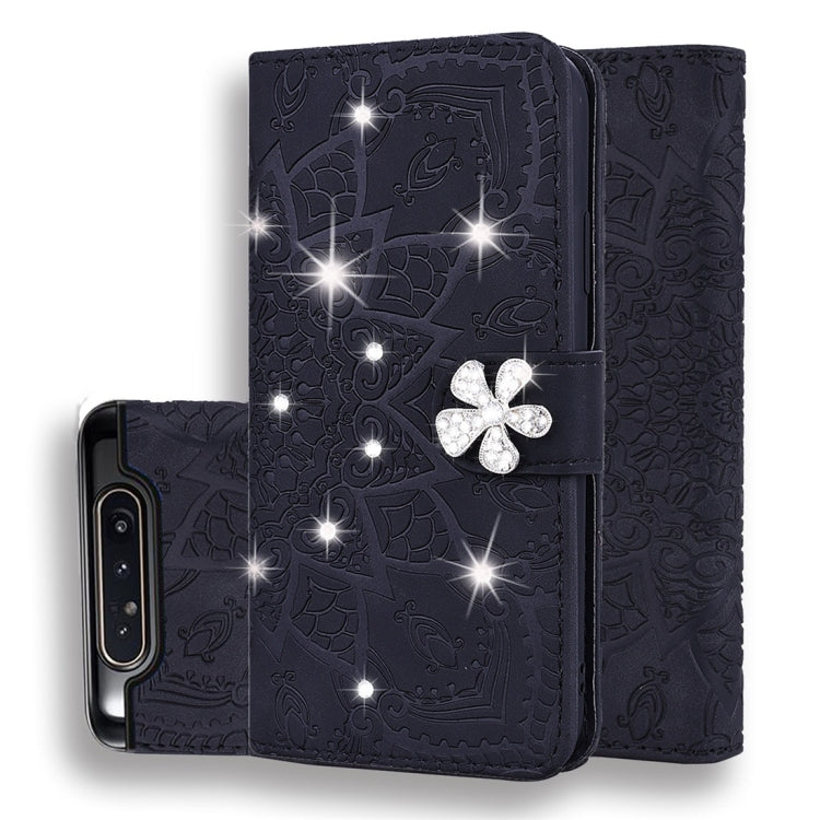 Custodia portafoglio in pelle con slot carte per Galaxy A80 e A90