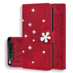 Custodia portafoglio in pelle con slot carte per Galaxy A80 e A90