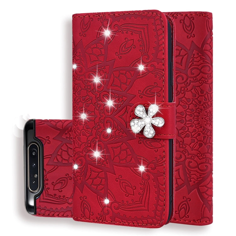 Custodia portafoglio in pelle con slot carte per Galaxy A80 e A90