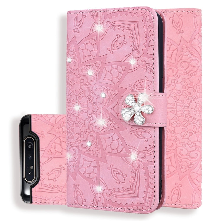 Custodia portafoglio in pelle con slot carte per Galaxy A80 e A90