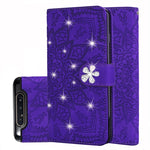 Custodia portafoglio in pelle con slot carte per Galaxy A80 e A90