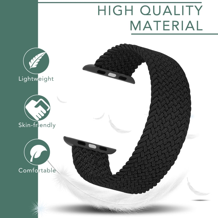 Cinturino di ricambio per cinturino di ricambio in nylon intrecciato con testa in metallo per Apple Watch Series 6 e SE e 5 e 4 40 mm / 3 e 2 e 1 38 mm, XS 128mm