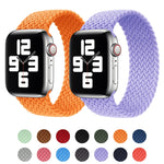 Cinturino di ricambio per cinturino di ricambio in nylon intrecciato con testa in metallo per Apple Watch Series 6 e SE e 5 e 4 40 mm / 3 e 2 e 1 38 mm, XS 128mm