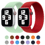 Cinturino di ricambio per cinturino di ricambio in nylon intrecciato con testa in metallo per Apple Watch Series 6 e SE e 5 e 4 40 mm / 3 e 2 e 1 38 mm, S 135mm