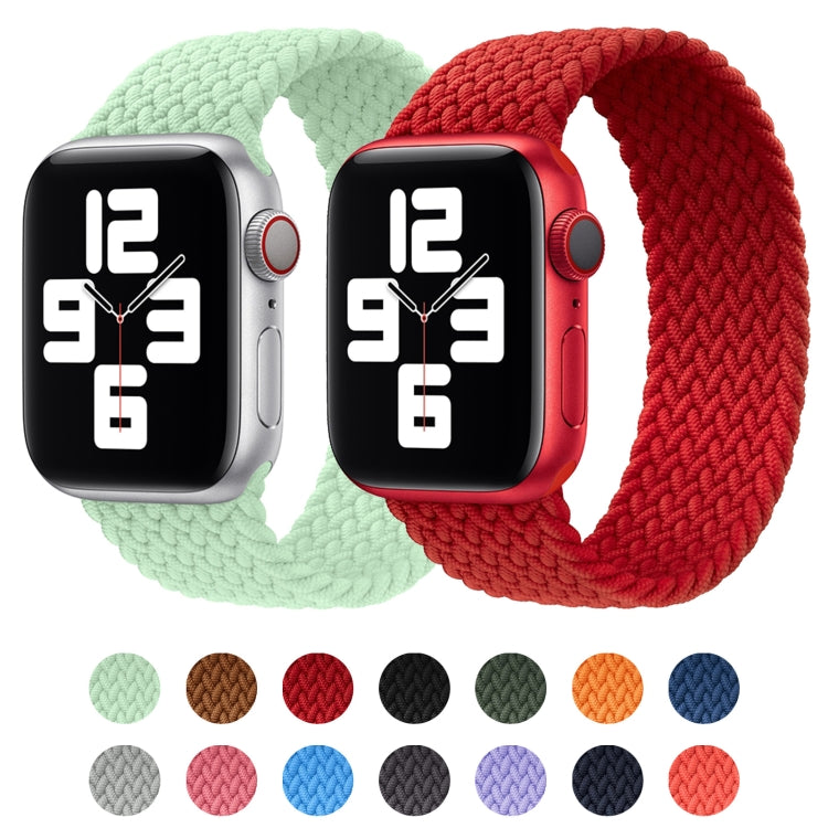 Cinturino di ricambio per cinturino di ricambio in nylon intrecciato con testa in metallo per Apple Watch Series 6 e SE e 5 e 4 40 mm / 3 e 2 e 1 38 mm, S 135mm