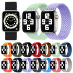 Cinturino di ricambio per cinturino di ricambio in nylon intrecciato con testa in metallo per Apple Watch Series 6 e SE e 5 e 4 40 mm / 3 e 2 e 1 38 mm, M 145mm