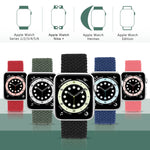 Cinturino di ricambio per cinturino di ricambio in nylon intrecciato con testa in metallo per Apple Watch Series 6 e SE e 5 e 4 40 mm / 3 e 2 e 1 38 mm, L 155mm