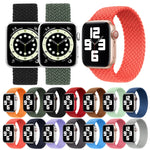 Cinturino di ricambio per cinturino di ricambio in nylon intrecciato con testa in metallo per Apple Watch Series 6 e SE e 5 e 4 40 mm / 3 e 2 e 1 38 mm, L 155mm