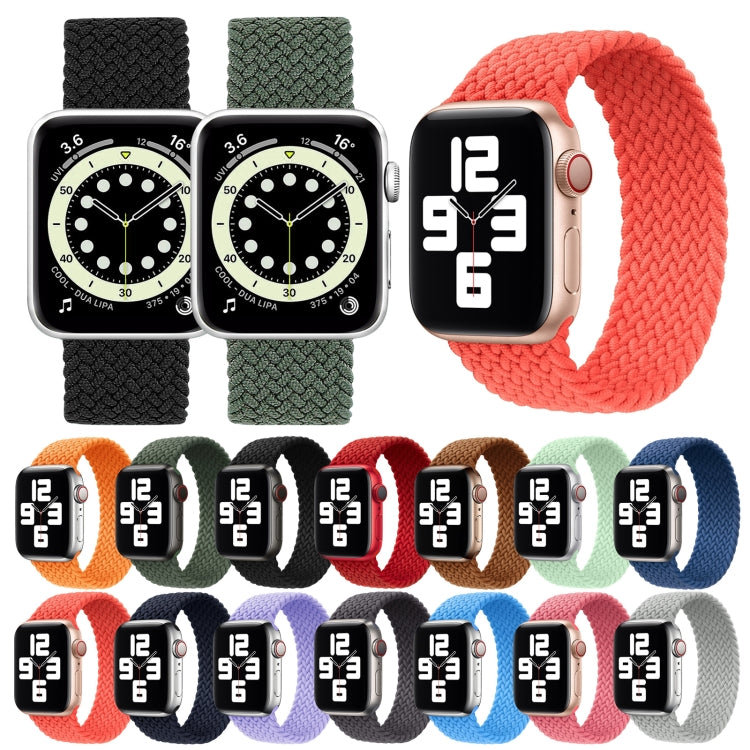 Cinturino di ricambio per cinturino di ricambio in nylon intrecciato con testa in metallo per Apple Watch Series 6 e SE e 5 e 4 40 mm / 3 e 2 e 1 38 mm, L 155mm