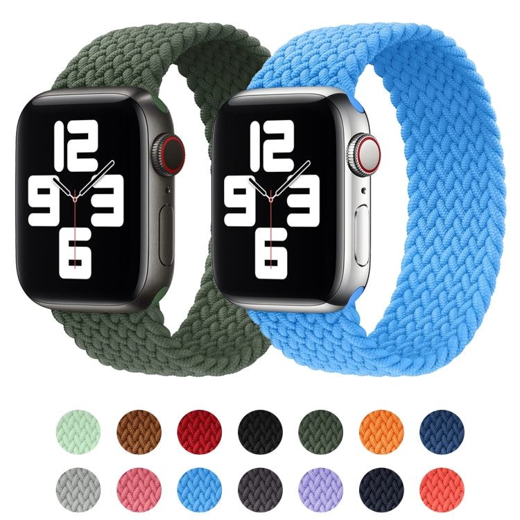 Cinturino di ricambio per cinturino di ricambio in nylon intrecciato con testa in metallo per Apple Watch Series 6 e SE e 5 e 4 44 mm / 3 e 2 e 1 42 mm, XS 135mm