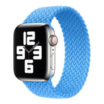 Cinturino di ricambio per cinturino di ricambio in nylon intrecciato con testa in metallo per Apple Watch Series 6 e SE e 5 e 4 44 mm / 3 e 2 e 1 42 mm, S 145mm