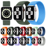 Cinturino di ricambio per cinturino di ricambio in nylon intrecciato con testa in metallo per Apple Watch Series 6 e SE e 5 e 4 44 mm / 3 e 2 e 1 42 mm, M 155mm