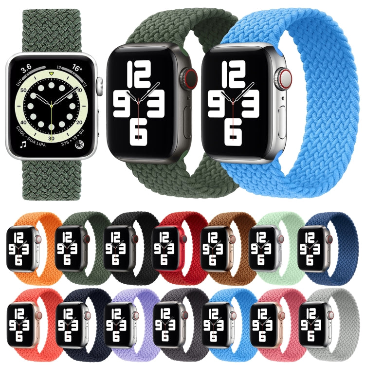 Cinturino di ricambio per cinturino di ricambio in nylon intrecciato con testa in metallo per Apple Watch Series 6 e SE e 5 e 4 44 mm / 3 e 2 e 1 42 mm, M 155mm