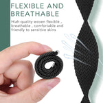 Cinturino di ricambio per cinturino di ricambio in nylon intrecciato con testa in metallo per Apple Watch Series 6 e SE e 5 e 4 44 mm / 3 e 2 e 1 42 mm, L 165mm