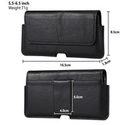 Marsupio in pelle per cellulare universale in pelle di mucca per telefoni da 5,5-6,5 pollici e inferiori, For 5.5-6.5 inch and Below Phones