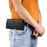 Marsupio in pelle per smartphone 5,5-6,5 pollici
