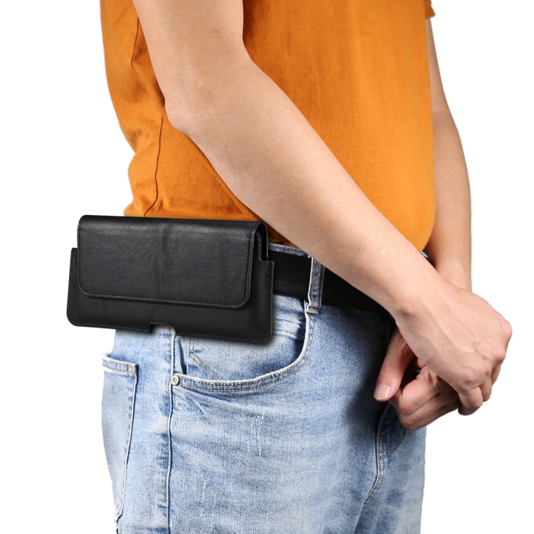 Marsupio in pelle per smartphone fino a 7,2 pollici